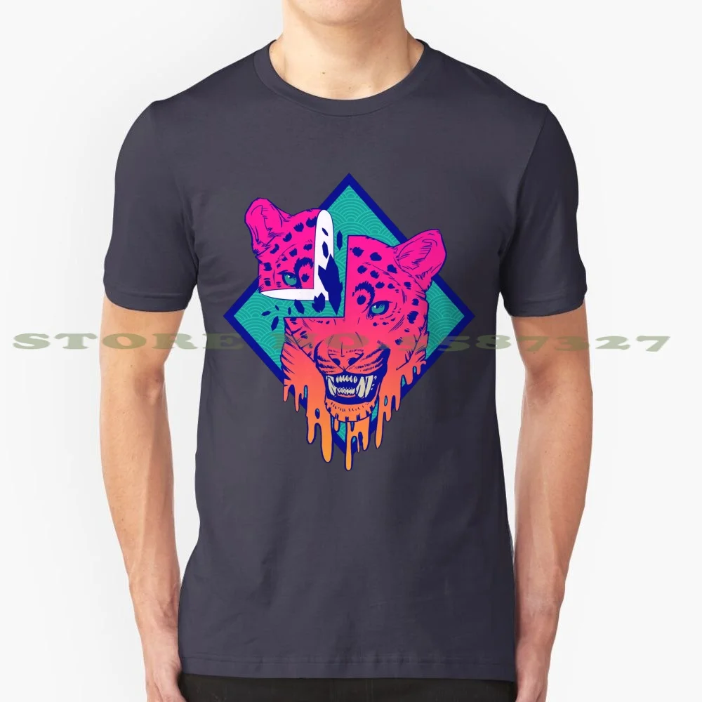 Split It All In Your Head модная Винтажная футболка футболки леопардовая Candygore Cat Feline Snarl Maw