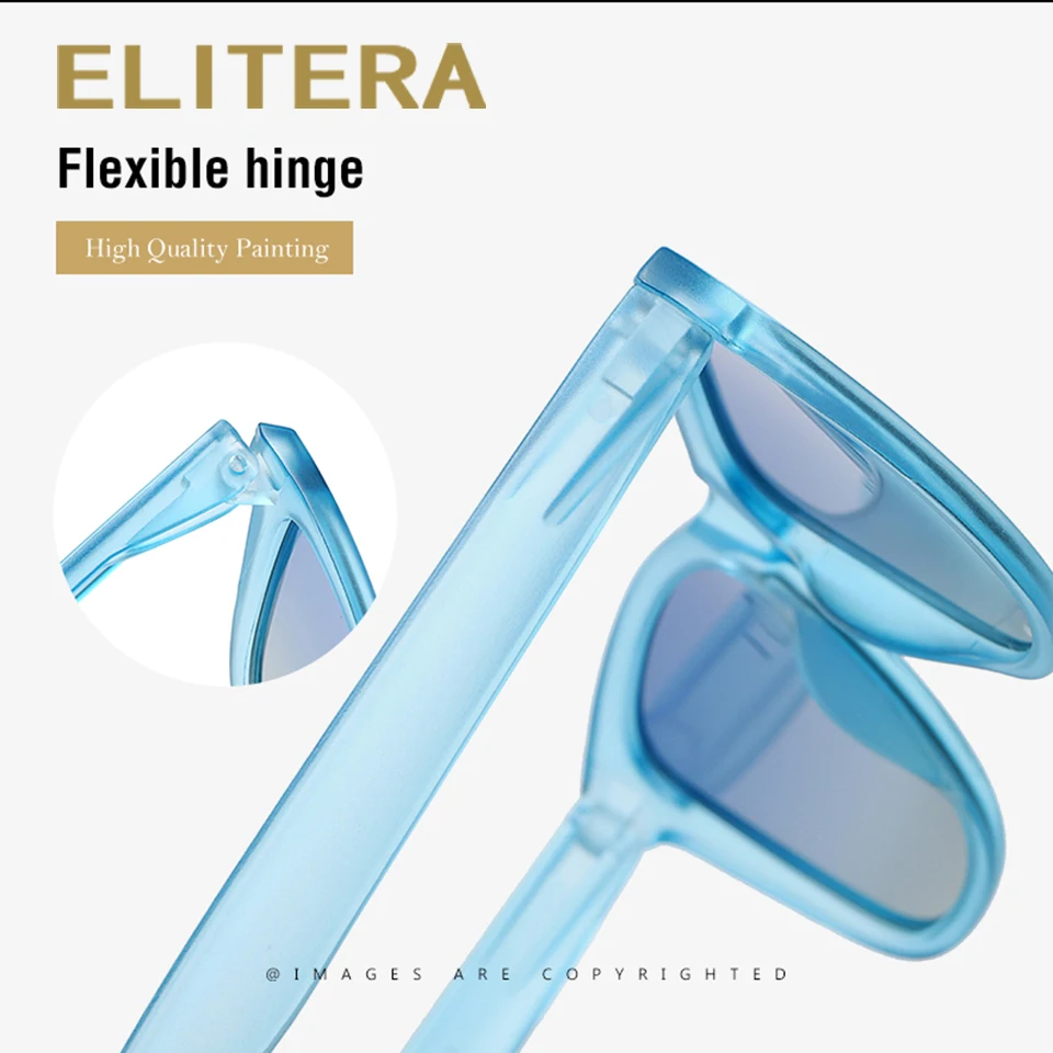 ELITERA, винтажные Поляризованные солнцезащитные очки, женские квадратные солнцезащитные очки, женские очки с защитой от ультрафиолета