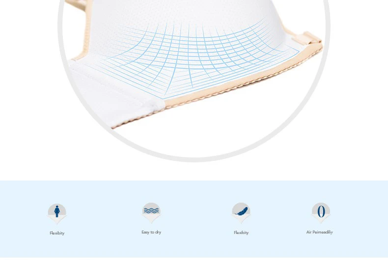 wireless bra PAERLAN Adjusted - white bra straps Front Closure Wire Free standing cotton Push Up bra spring Seamless small breasts together maidenform bras