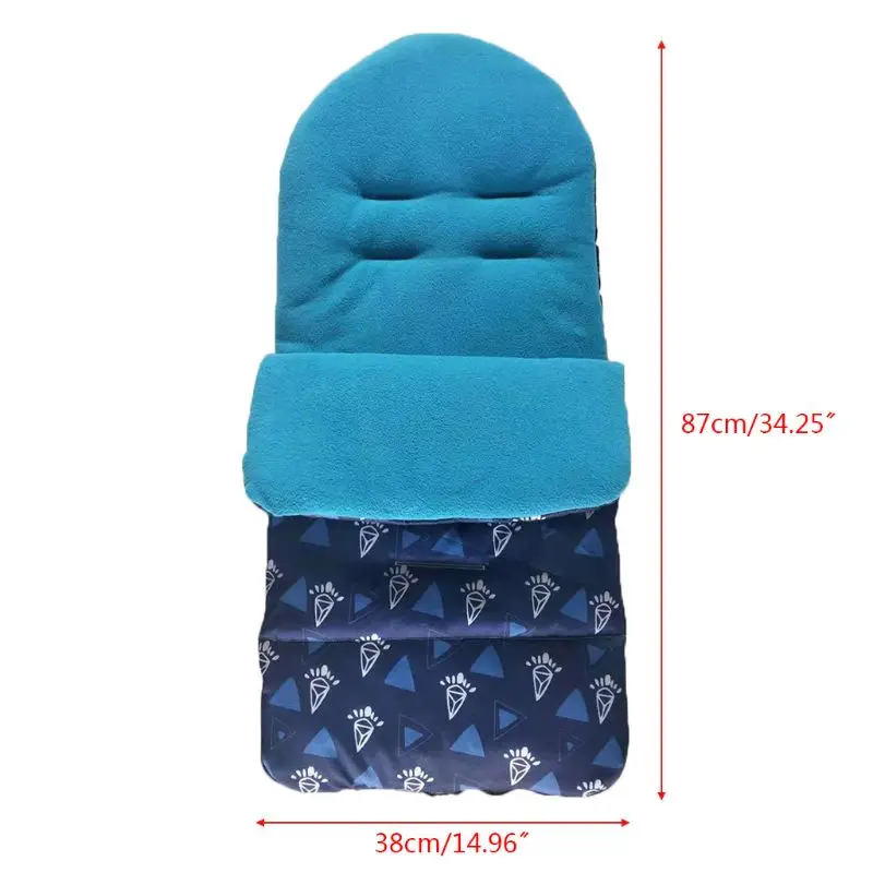 Водонепроницаемый спальный мешок для детской коляски на осень и зиму, теплый защитный чехол для ног для младенцев