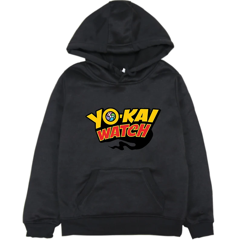 Оранжевый Yo Kai watch/Детские толстовки с капюшоном для мальчиков и девочек, свитер, зимняя одежда, хлопковая одежда для маленьких мальчиков с героями мультфильмов - Цвет: Оранжевый