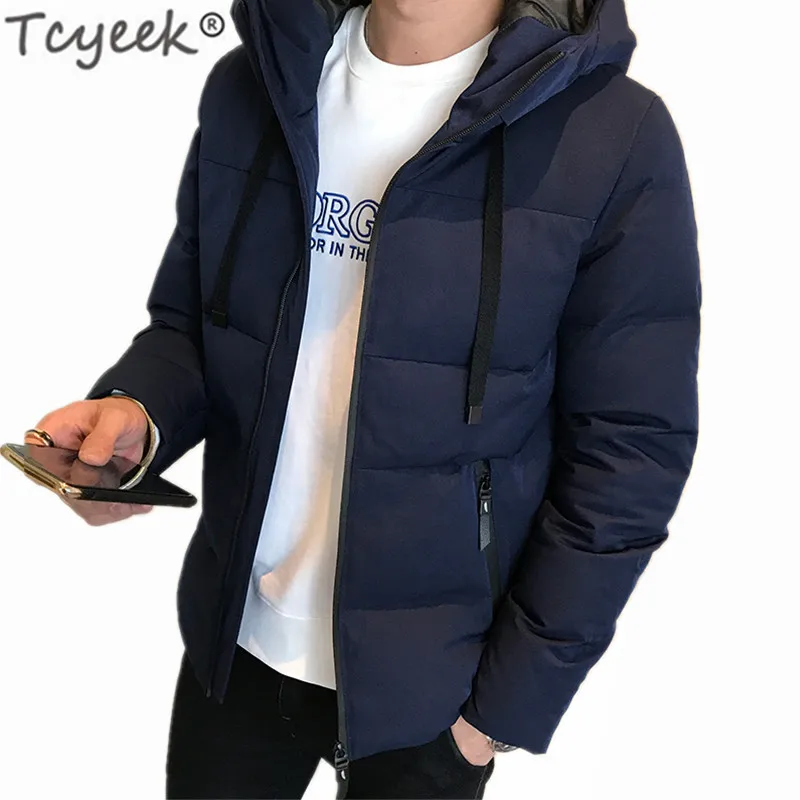 

Winter Jacket Men Thick Down Cotton Coat Plus Size 4XL Fashion Clothes Hat Hooded Tops Parka Hombre LWL865