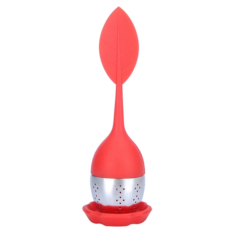 red leaf infuser Ситечко для чая из нержавеющей стали ситечко для заварки трубы дизайн чай запирающий шар пряность для чая сетчатые инструменты для приготовления растительных шариков Мульти Стиль - Цвет: red leaf infuser