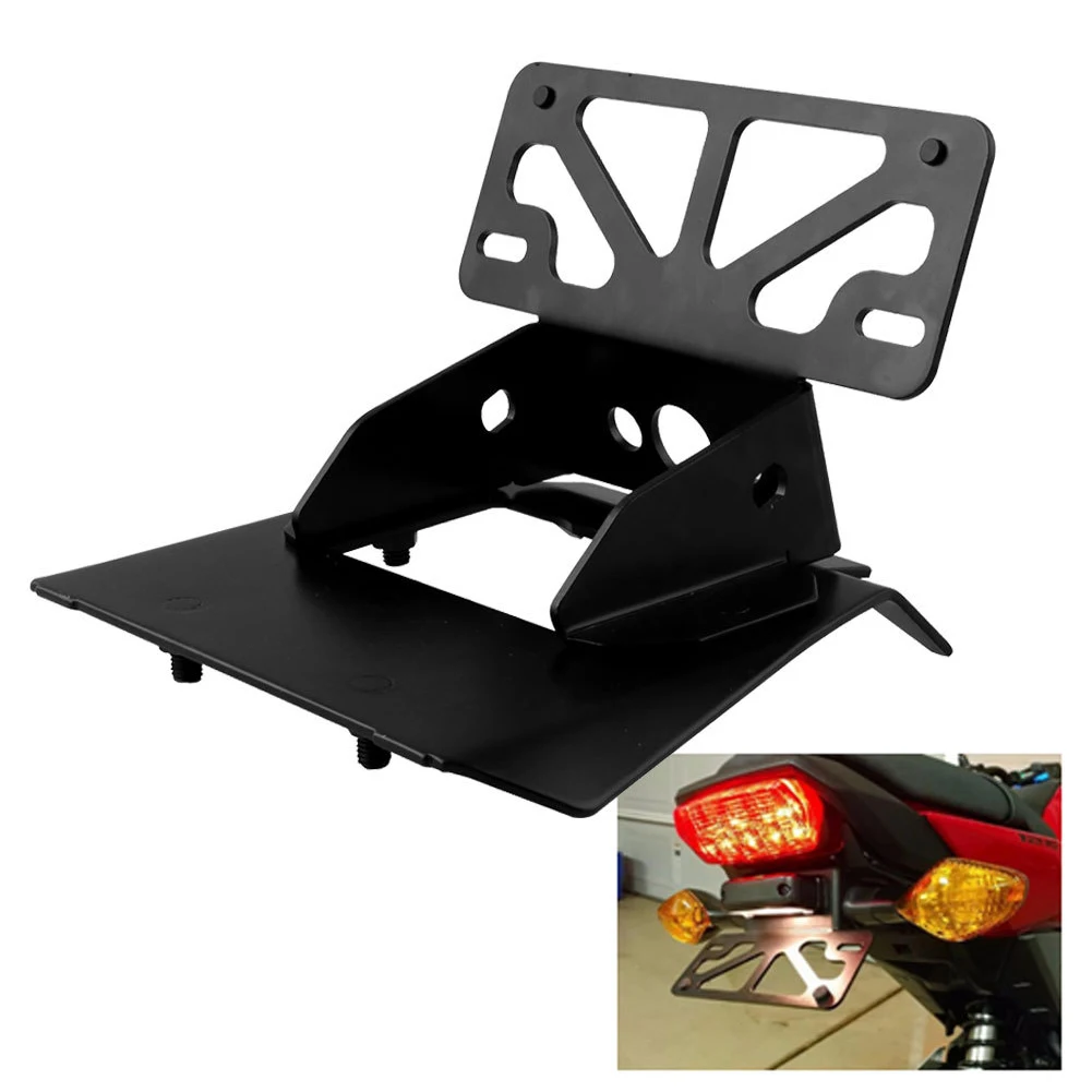 

Aluminum Alloy Adjustable Motorcycle Modified Rear Hard License Plate Bracket Holder Easy Install Frame Removable For Honda Grom