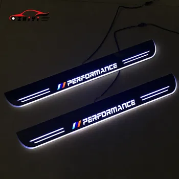 

Accessories Car Door Sill scuff Plate Guards Sticker For BMW X5 X6 F10 F16 F18 F20 F30 F34 F35 E60 E70 E84 E90 LED Pedal Light