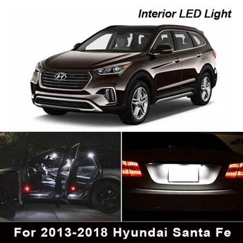 

9X Blubs Xenon White LED Dome Interior Light Kit For 2013-2018 Hyundai Santa Fe Map Dome Trunk License Plate Light