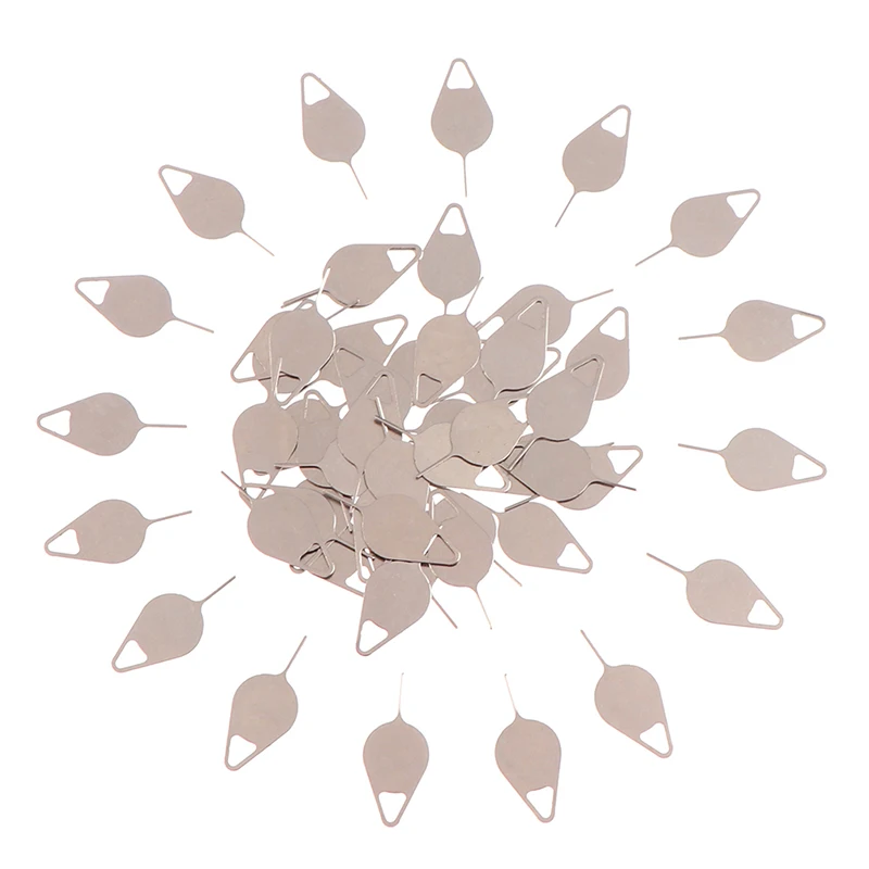 

Hot sale 50pcs Sim Card Tray Removal Eject Pin Key Tool Stainless Steel Needle
