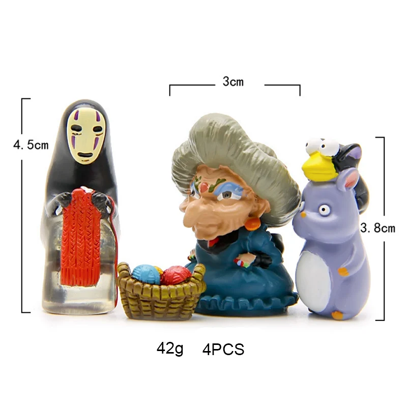Студия Ghibli Spirited Away No Face Man вязаный свитер Yubaba Rat DIY мини фигурка Миядзаки Хаяо аниме