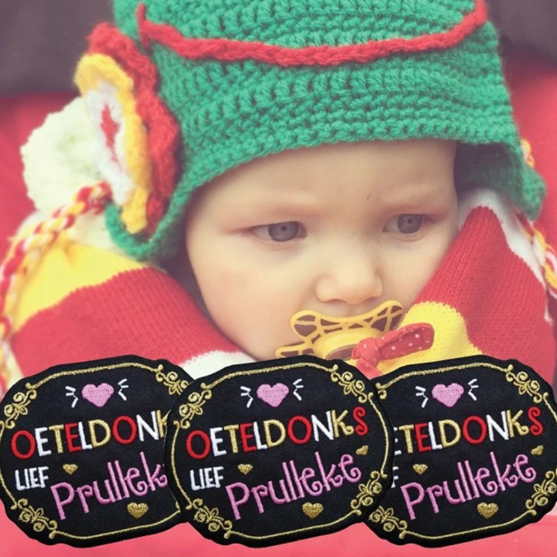 

Iron on Patches Oeteldonk Emblem Full Embroidered Frog Carnival for Netherland Stripes Stickers Embroidered Patches for Clothing
