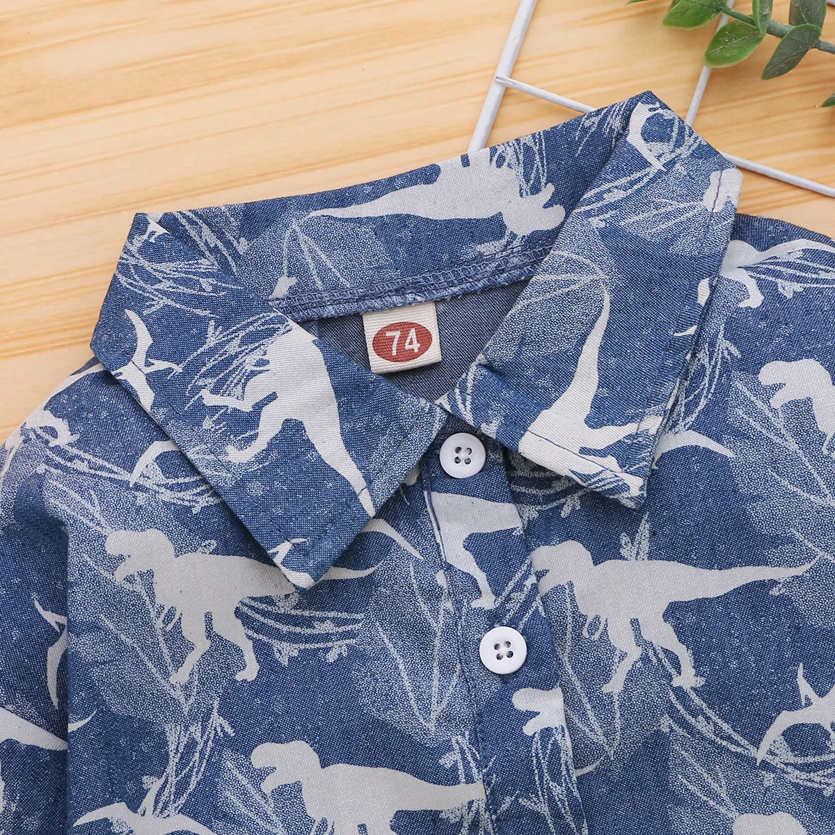 Cartoon Blouses and Shirts Dinosaur Print Baby Shirt Long Sleeve Infant Boys Blouse Tops camisas Toddler Boy Tee Shirts Clothing