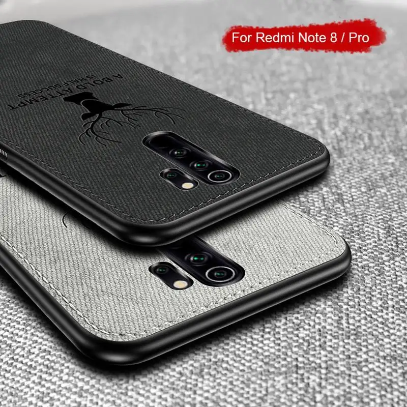 Тканевый классический тканевый чехол для Xiaomi Redmi 8A 8 7A 6 5 K20 Note8 Note7 Note6/5/4x Матовая