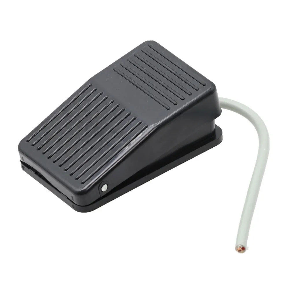

1pcs Black Self-resetting SPDT Nonslip Metal Momentary Electric Power Foot Pedal Push Button Switch FS-1