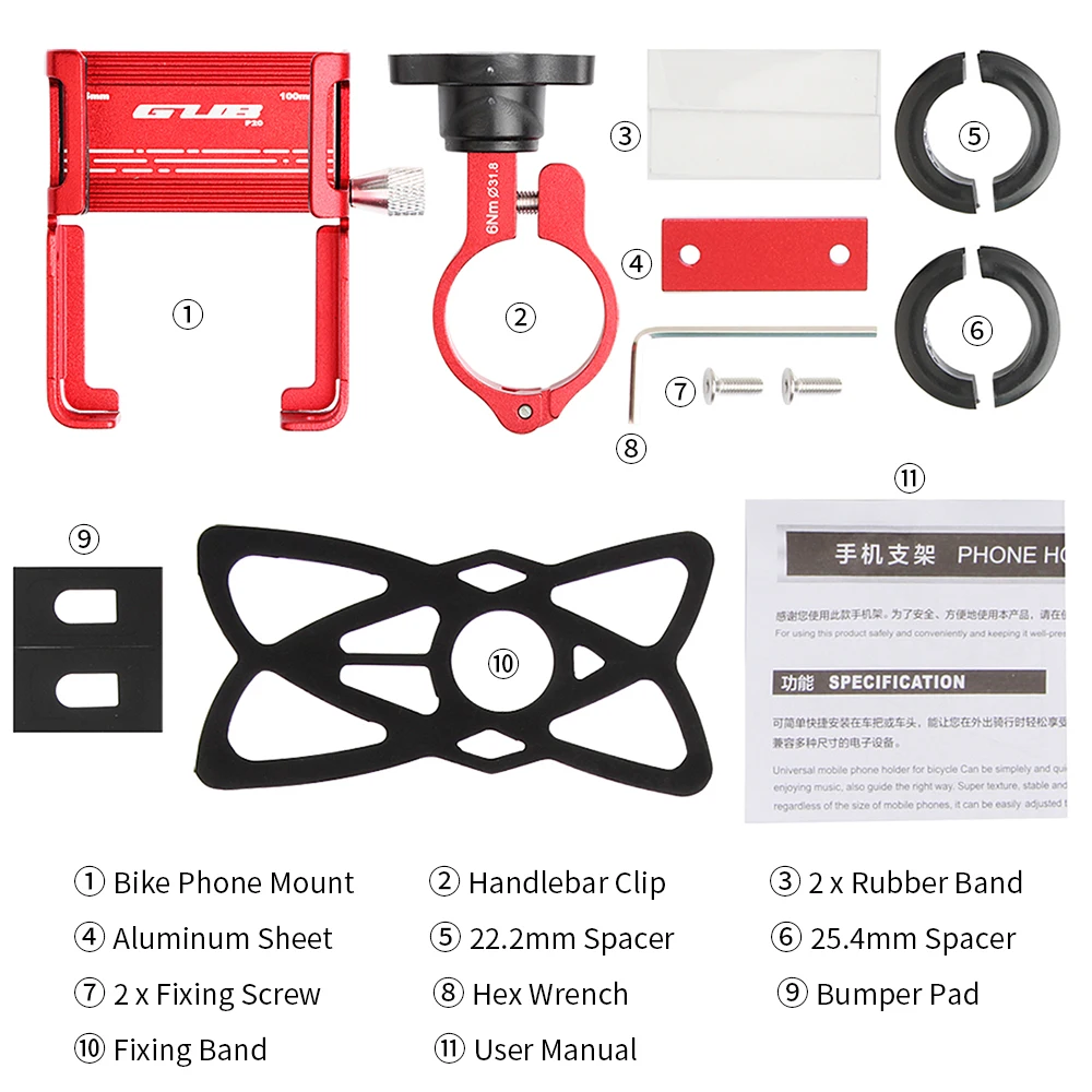  Mountian Telefon Halterung Universal Einstellbare Fahrrad Lenker Handy GPS Halterung Halter Halteru