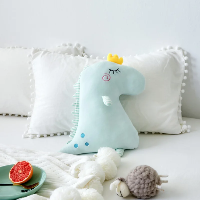 Dinosaur plush pillow Stuffed Animals Toy Sofa Decoration In Cushion Cover For Kids/Baby Girl Boy Birthday Christmas Gift