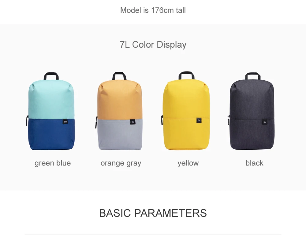 Xiaomi Mi Backpack Waterproof Colorful Unisex Sports Pack