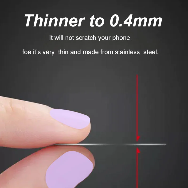 Thin 0.3mm Metal Plate  for Car Phone Holder Iron Sheet Disk Sticker  with Strong Adhesive Sticker For iPhone 12 11 X 7 8 Xiaomi phone stand holder