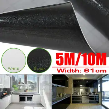 

5M/10M 61cm Kitchen Oil-proof Waterproof Stickers Aluminum Foil Kitchen Stove Cabinet Self Adhesive Wall Sticker DIY Wallpaper