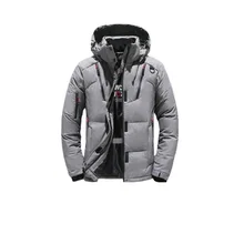 Warm coat with duck feather in it suitable for cold area in winter standard size fit most people
