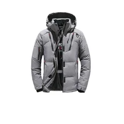 Warm coat with duck feather in it suitable for cold area in winter standard size fit most people