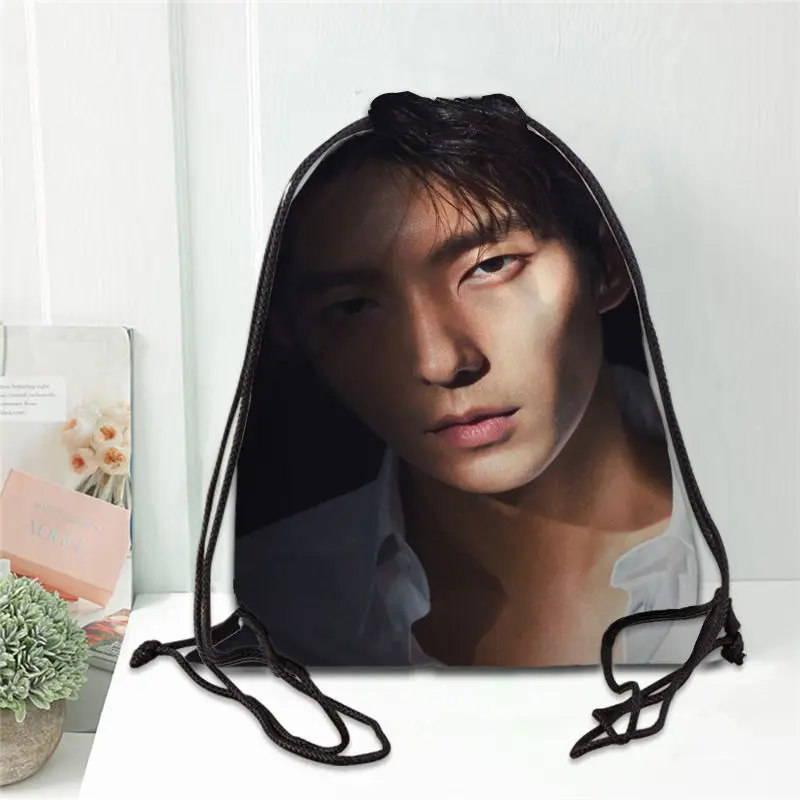 Изготовленный На Заказ Ли JOON GI рюкзак с принтом на шнурках сумка для обуви дорожная пляжная школьная многофункциональная Сатиновые сумки со шнурками - Цвет: 12