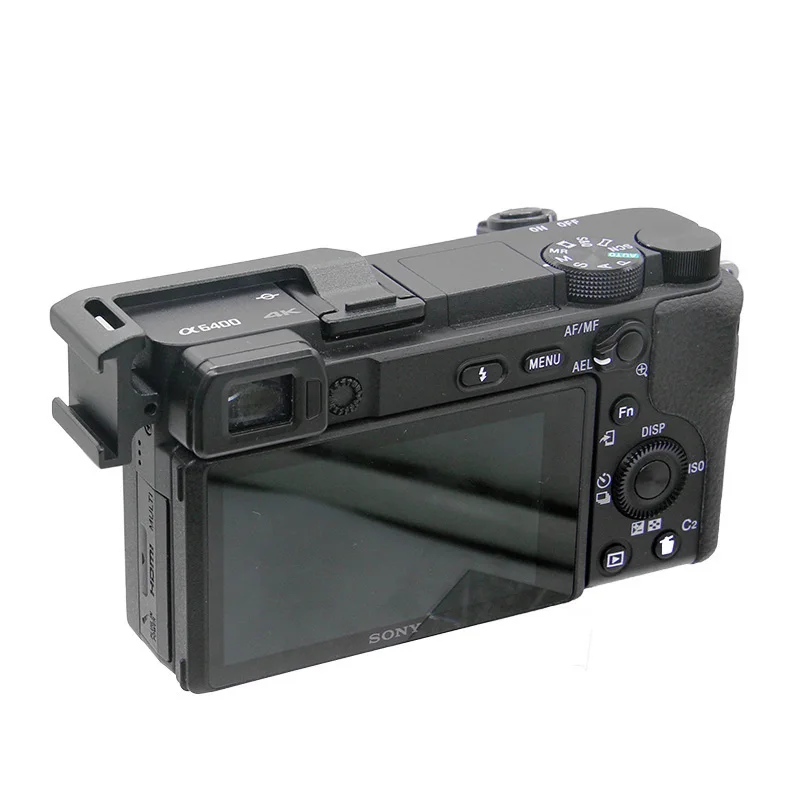 

2019 New CNC Aluminium Camera Flash Hot Shoe Adapter Support Bracket for Sony A6400 A6500 A6000 A6300 Camera