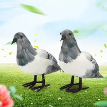 Искусственные пенные перья Цветные Птицы, Мини павлин+ Поддельные птицы Картон декоративные голуби для украшения свадьбы, день рождения