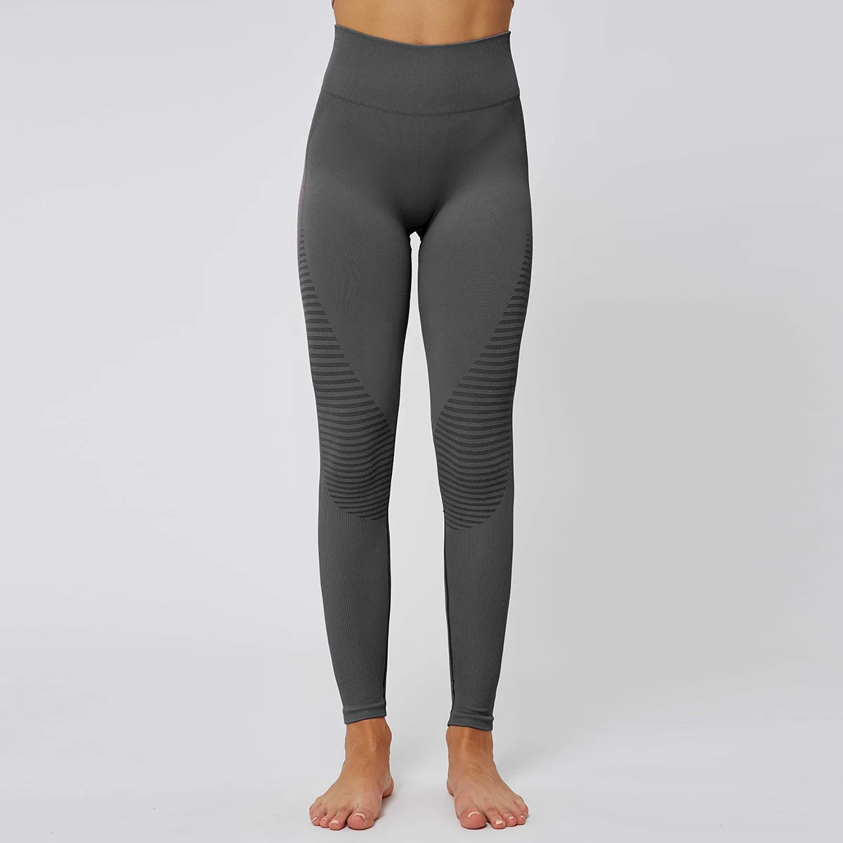 Высокая Талия пуш ап дышащие Бесшовные штаны для йоги женские быстросохнущие стрейч спортивные идущие тренировочные леггинсы фитнес тренировки брюки