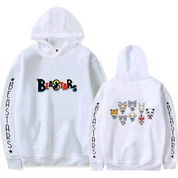 

Fashion Anime BEASTARS Hoodies Men women Sweatshirts Hot Autumn Hip Hop print BEASTARS Hooded Casual boys girls white pullovers