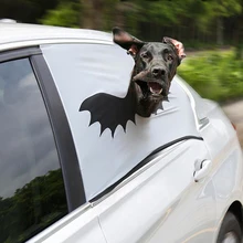 5 шт. Хэллоуин автомобильный занавес с рисунком летучей мыши автомобильный защитный забор собака солнцезащитный тент для автомобиля напечатанный болтающийся оконный занавес автомобильные аксессуары для путешествий