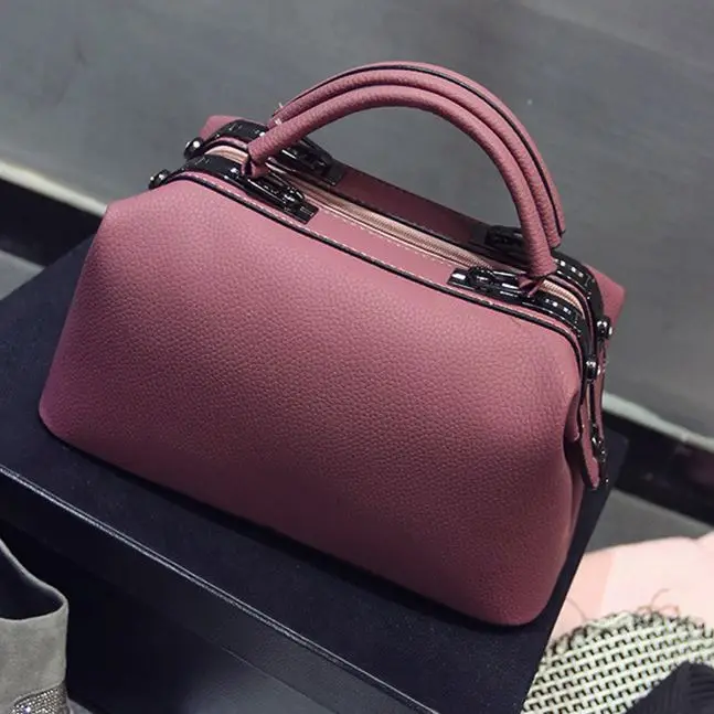 deep pink Горячая Распродажа винтажная сумка дизайнерские женские сумки роскошные сумки через плечо большие сумки на плечо для женщин кожаные сумки розовая эко-сумка - Цвет: deep pink