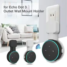 Мини-розетка настенное крепление Стенд Hange для Echo Dot 3-го поколения держатель чехол US Plug-in Mount Stand работа с Amazon Echo Dot