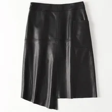 Новая модная юбка из натуральной овечьей кожи H38