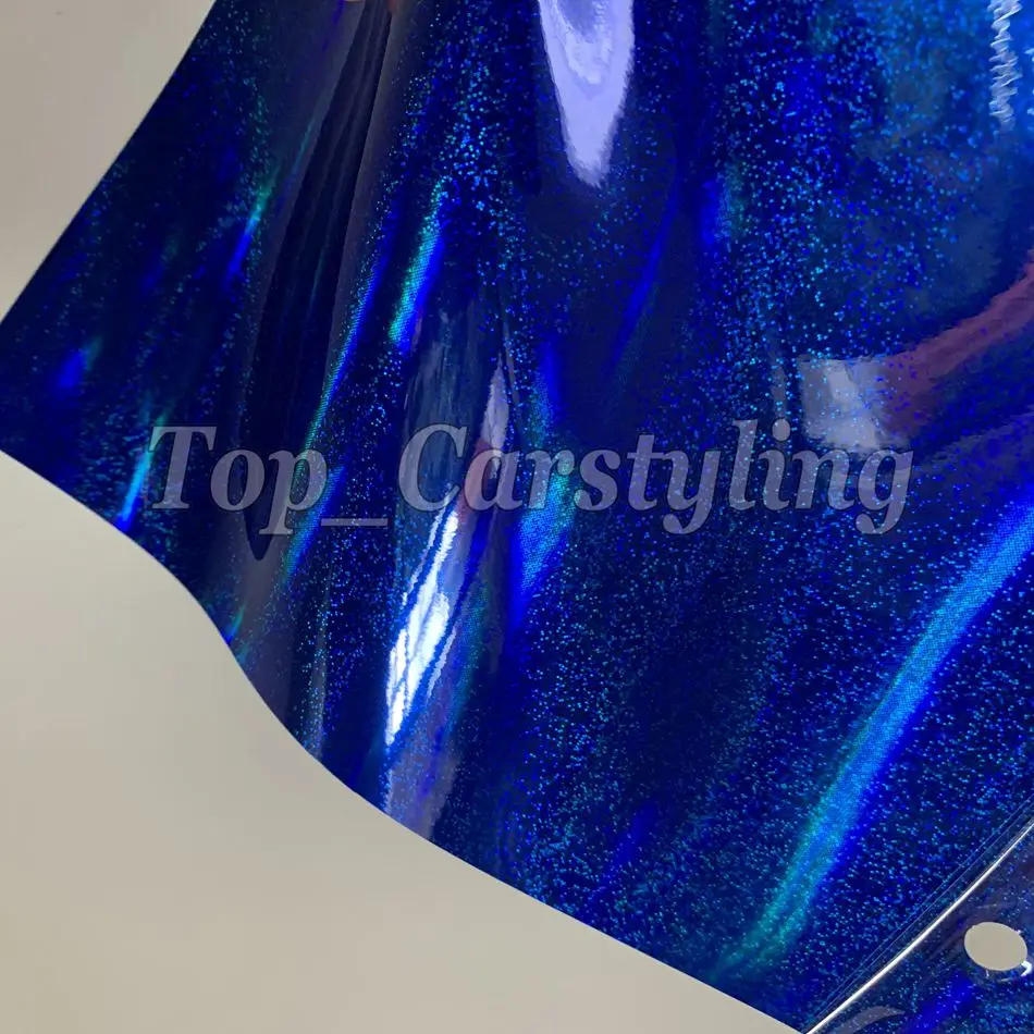 766 blue Neo Neo chrome HOLOGRAPHIC rainbow color flow vinyl hologram laser carr wrap sticker foil (4)