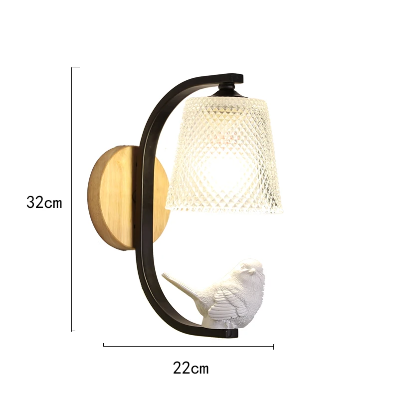 Nordic Bird Lamp Sconce Wall Light Bedroom Lamp Modern Wall Lights for Home Deco Indoor Lighting Living Room Lamps Led