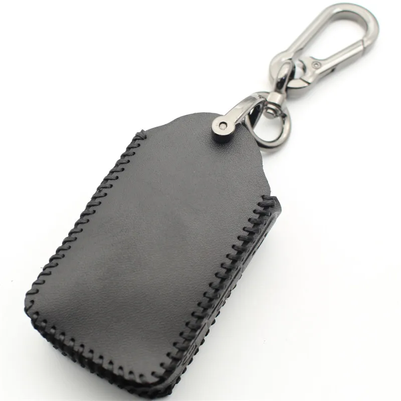 FLYBETTER Genuine Leather 4Button Smart Key Case Cover For Volvo S90/V90/XC90/XC60/XC40 L532