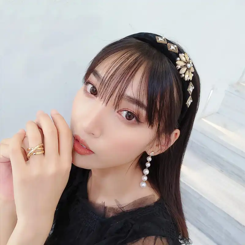 ヴィンテージラインストーンジュエルベゼルパールヘアバンド女性女の子フープのヘアクリップアクセサリーターバンヘッドバンドopaskaはwlosow レディースヘアアクセサリー Aliexpress