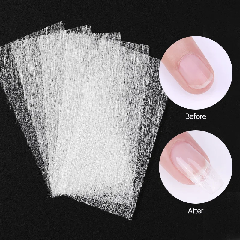 

1 Bag Non-woven Silks Professional Nail Fiberglass for Acrylic UV Gel Extension Gel Polish Nails Tools Nail Art Tips Extended