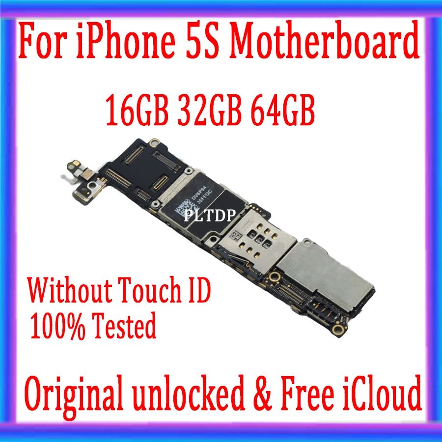 Бесплатный iCloud для iphone 5S материнская плата 100% оригинальная разблокированная
