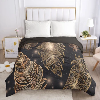 

Customize 3D Duvet Cover with Zipper Comforter/Quilt/Blanket Cover 200x200 140x200 Bohemia Bedding Drop ship