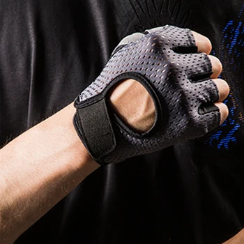 

Motorcycle Fitness Gloves Lifting Women Men Workout Bodybuilding Half Finger Hand Protector Non-slip Cycling Riding Gloves D40