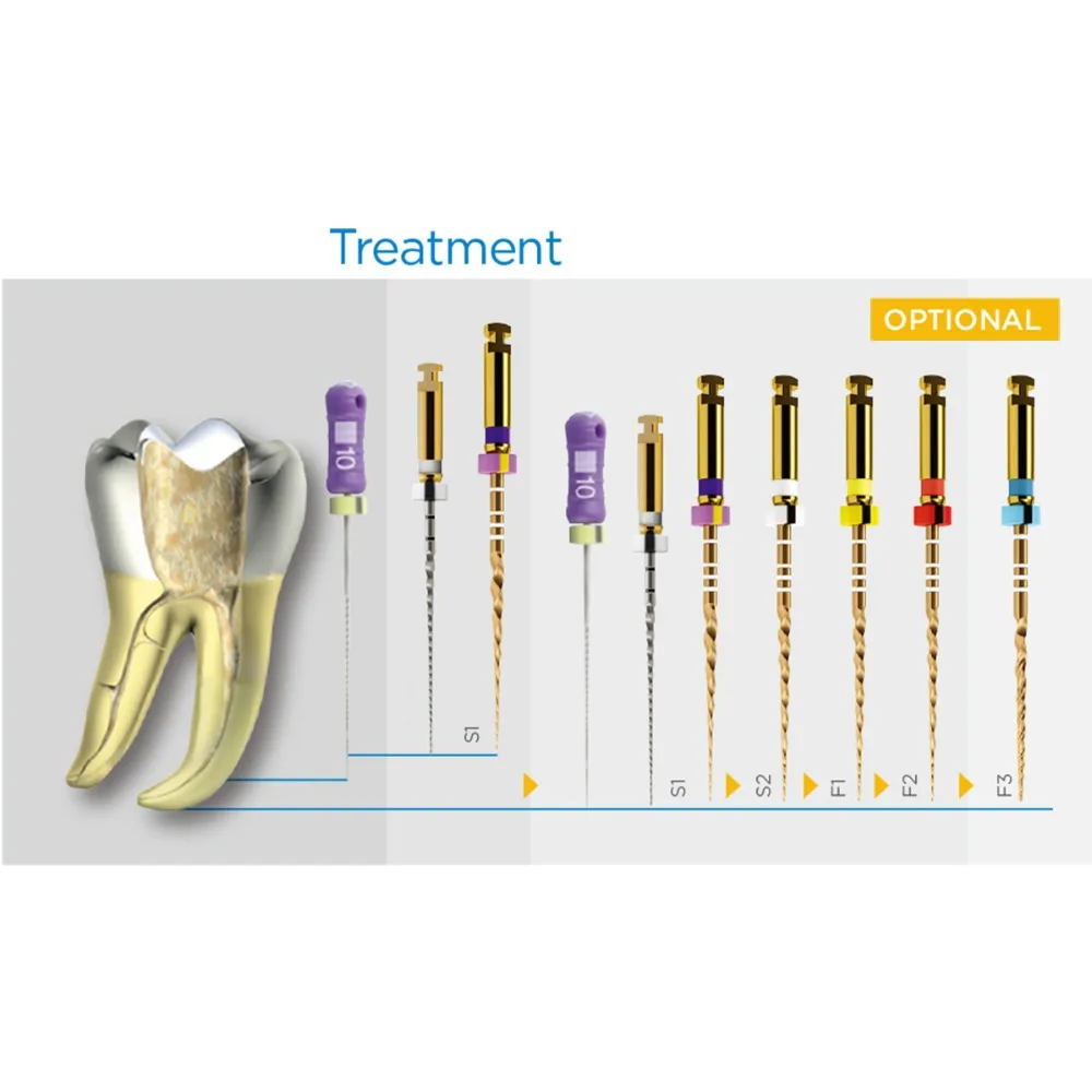 Зубные Эндо корневые файлы корневой канал универсальный двигатель использовать роторные файлы эндонтический корневой канал NITI стоматологический инструмент