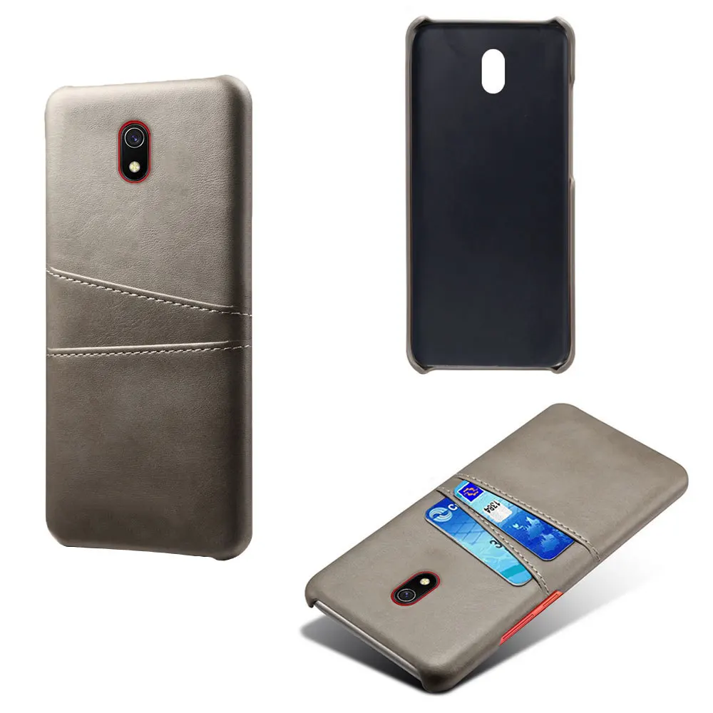 Style 2 Gray Чехол Mofi для Redmi 8A, чехол для Xiaomi Redmi 8, чехол-кошелек, кожаная ткань для карт, деловая, черная, для Xiaomi Redmi 8A, Redmi8 Glove - Цвет: Style 2 Gray