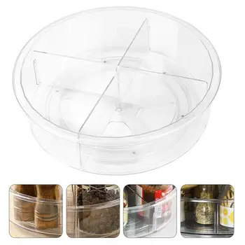 

1PC 360 Plastic Kitche Desktop Turntable Storage Racks Seasoning Bottle Storage Racks Round Turntable Container Bottle Organizer