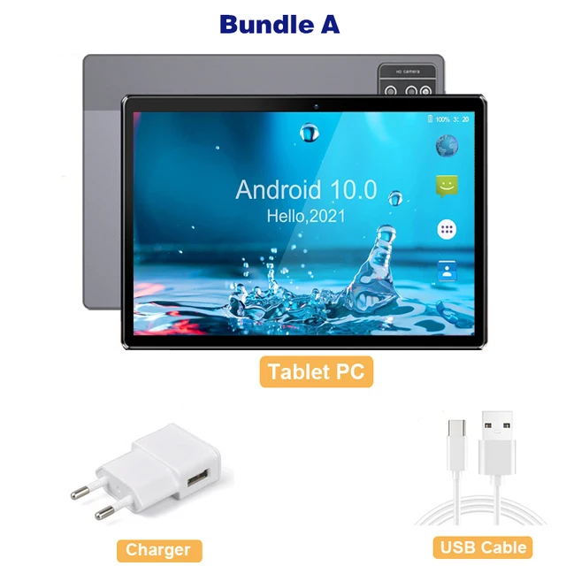 Super Operation Full-fit Insell 2 in 1 Tablet 10 inch Android 10.0 Tablets 5/13MP Cameras WiFi Google Play GMS Tablet PC планшет newest galaxy tablet Tablets