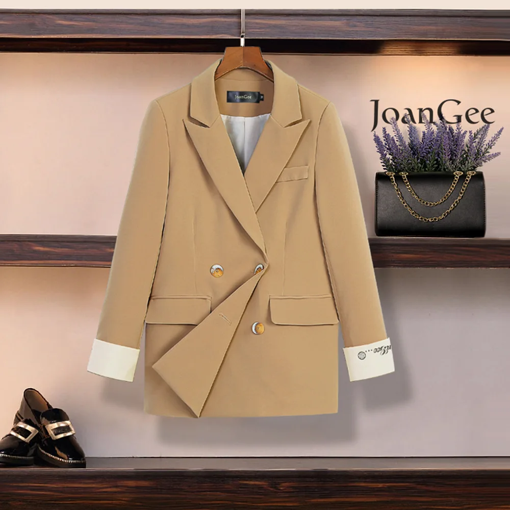 

Plus size M-5XL loose high-end women's blazer 2020 spring and autumn new embroidered ladies jacket Professional small suit