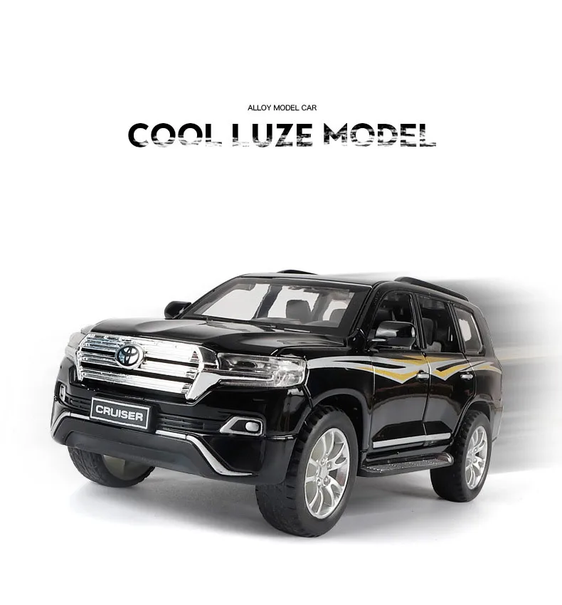 1:32 Toy Car Toyota Land Cruiser Prado Metal Toy Alloy Car Diecasts Toy Vehicles Car Model 6 Doors Can Opened Toys For Children