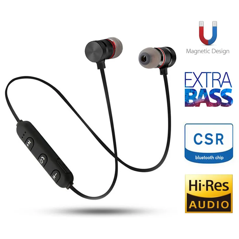 GZ05 Wireless Super earphone Bass Sweat-Proof Bluetooth Earphone Magnetic Sport Stereo earphone for Mobile Phone Laptop