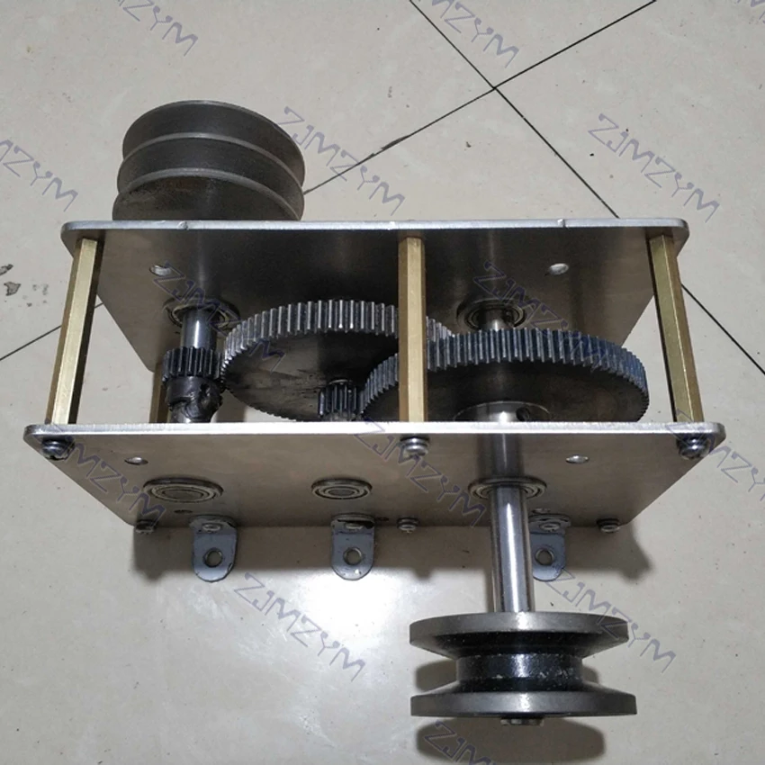 Cranked generator wind up gearbox diy hydraulic drive pulley speed increase ratio transmission gearbox can be 1 : 22 gear reducer accelerator