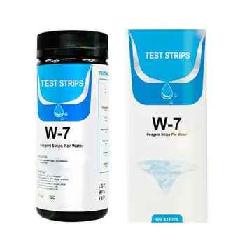

Upgrade 7-in-1 Pool Drinking Water Test Strip 50PCS Tap Water Quality Test Strip For Testing Hardness PH Bromine Nitrate