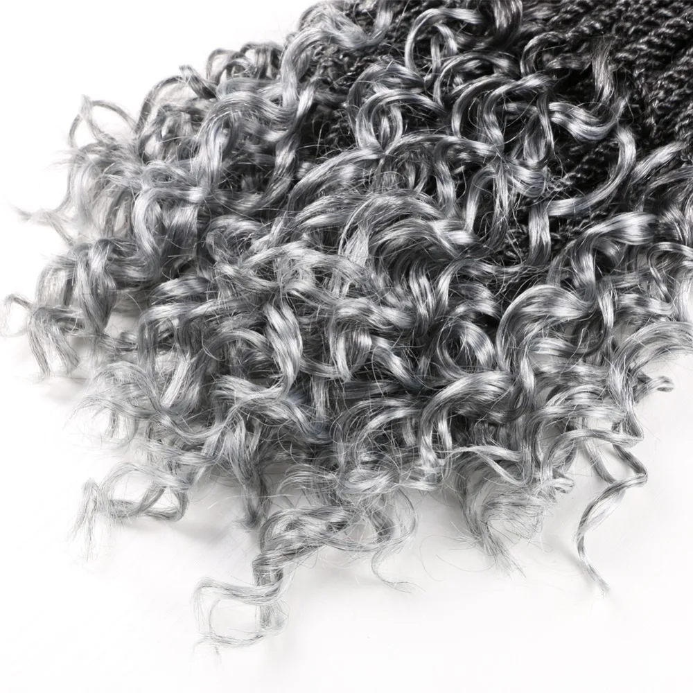 Ромашка 1" Сенегальские скрученные вязанные крючком косички кудрявые концы вязанные крученые волосы 30 прядей крученые вязанные косички наращивание волос